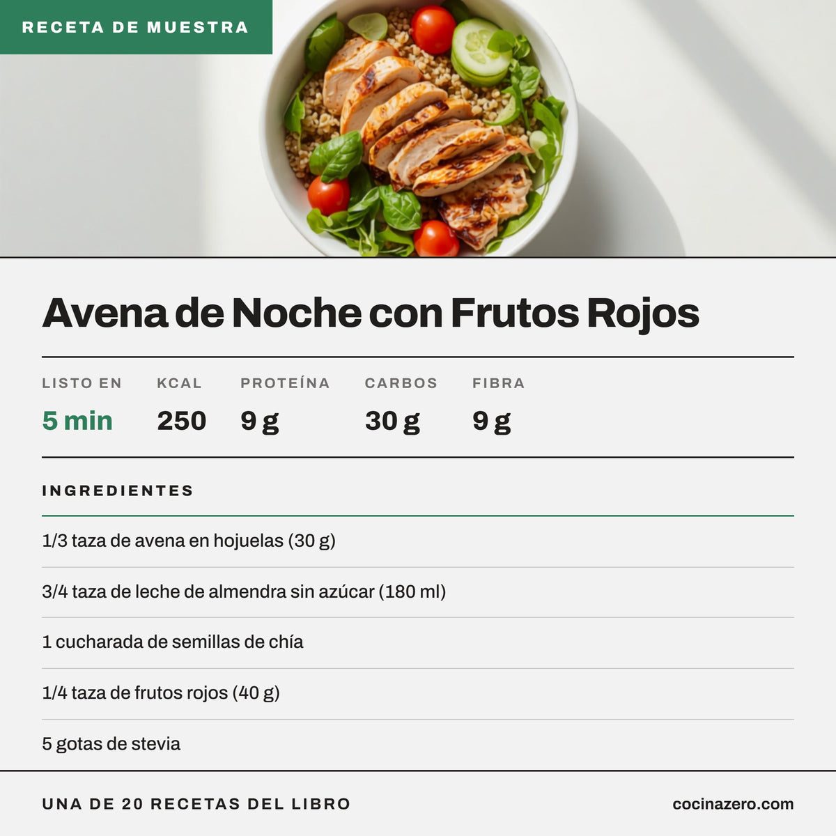 Recetas para Bajar de Peso — 20 Comidas Ligeras y Saciantes (Libro Digital PDF)