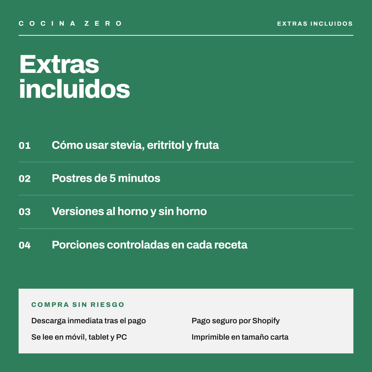 Postres Sin Azúcar — 20 Dulces Fáciles y Saludables Sin Culpa (Libro Digital PDF)